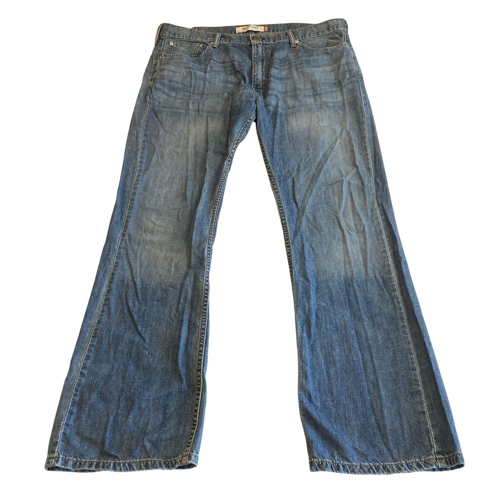 Levis 527 Slim Bootcut Jeans Mens 38x32 Blue Denim Medium Wash 05527-0473